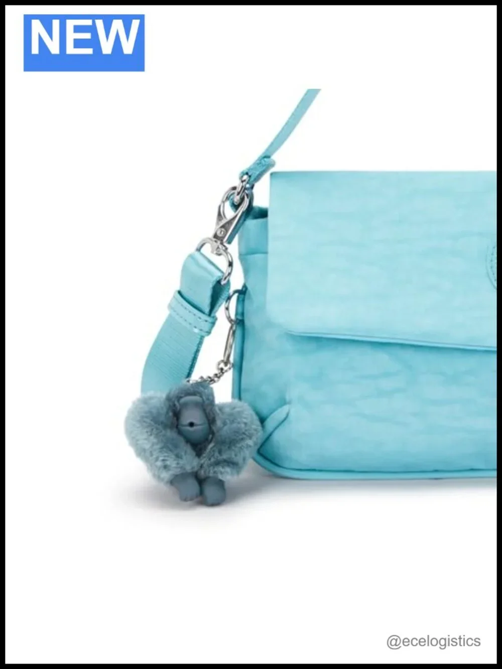 Nylon Shoulder Bag with Zipper Closure - Satchel Silhouette